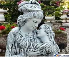 Statuetă Romeo și Julieta, gri patinat, model S55.