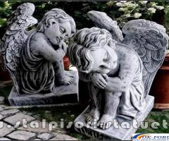 Set îngerași adormiți, gri patinat, model S76.