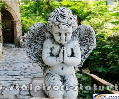 Statuetă îngeraș, gri antichizat, model S4.