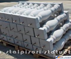Stâlpișori, baluștri, popici, mosoare, din beton, model B1.