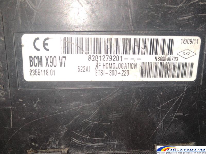 Calculator comfort Dacia Renault BCM X90 v70 - 2
