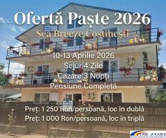 Ofertă Paște 2026 la Malul Mării, Costinești