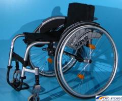 Scaun cu rotile din aluminiu activ  Sopur