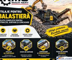 Utilaje si Piese de Schimb pentru Balastiere, Statii de Betoane si Statii de Asfalt